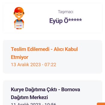 Hepsijet Kargo Çalışanı Kargoyu Getirmemesi