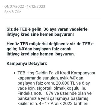 TEB Bankası Kredi Yalanı