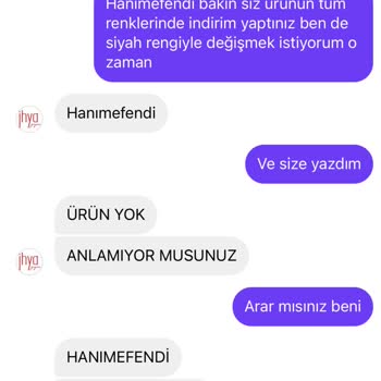 İhya Giyim Kampanyalı Ürün Hayal Kırıklığı