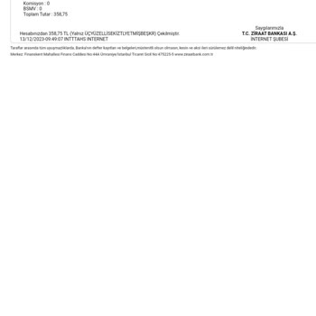 Türk Telekom Yanış Fatura Ödeme