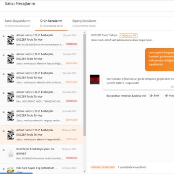 Aras Kargo Dozzer Tools Türkiye