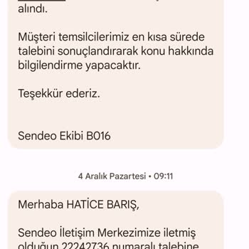 Sendeo Senden Kargo Şirketi Kargomu Almıyor