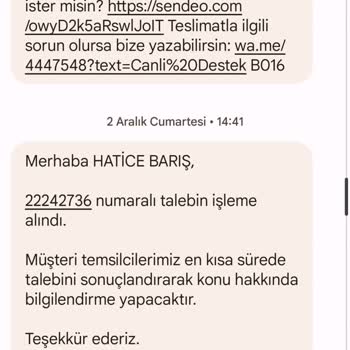 Sendeo Senden Kargo Şirketi Kargomu Almıyor