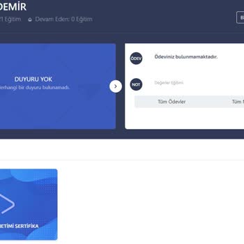 Kariyer Park Eğitim Sertifikasının Gönderilmemesi.