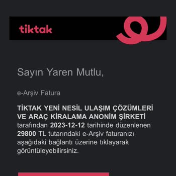 TikTak Kirala Tazminat Bedeli Ödemesi