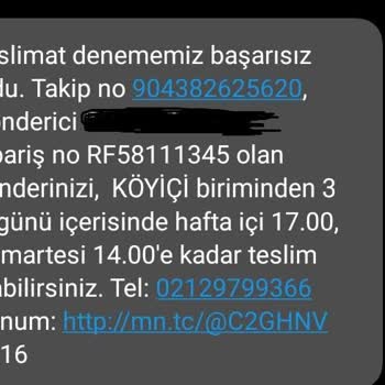 MNG Kargo Esenyurt/Köyiçi Şubesi Görevini Yapmıyor.