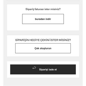 Massimo Dutti Online Alışveriş Hediye Çeki Sorunu