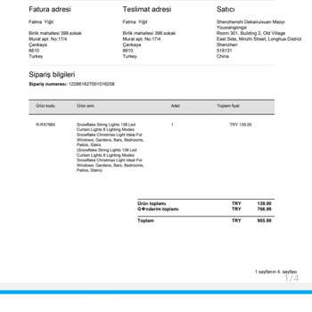 Fruugo 139 TL Lik Urunu 900 TL İstedi