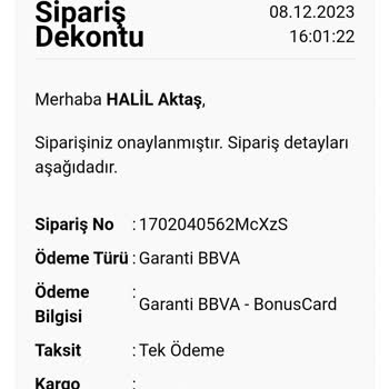 Borusan Lojistik Başka Kişilere Ürün Teslimi Ve Ayıplı Ürün