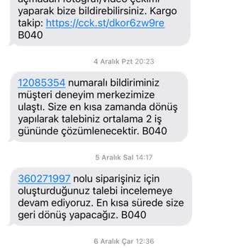 ÇiçekSepeti Kargom Gelmedi, Bilgi Alamıyorum