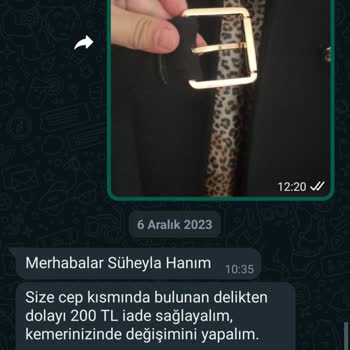 Zühre Tekstil Markanın Defolu Ürünü Ve Müşteri Hizmetleri Sorunu