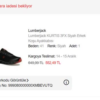 Lumberjack FLO Lumberjack Geciken Teslimat Ve Mağazadaki Etiket Fiyatları