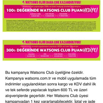 Watsons Puanlarımı Yüklemiyor Yetkili Kişide Bulamıyorum
