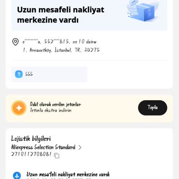 Aliexpress Ürün Burda Gözüküyor Ama Kargo Numarası Yok