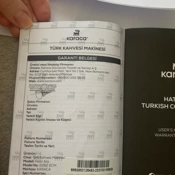 Karaca Züccaciye Karaca Türk Kahvesi Makinesi Hatır Köz Şikayet!