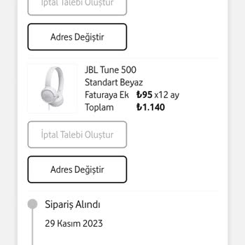 Vodafone Yanımda Cihaz Siparişi