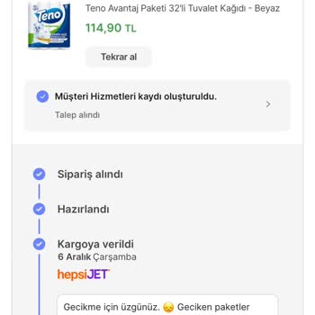 Hepsiburada İndirimden Aldığım Ürünü Göndermiyor.