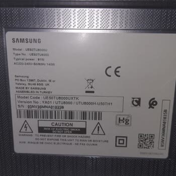 Samsung Belirli Bir Seri Ürün Hakkında Şikayet