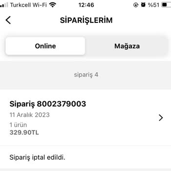 Sephora Siparişimin Durduk Yere İptal Olması