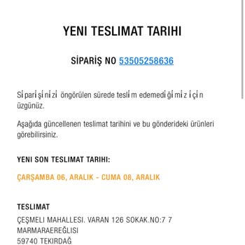 Zara İnternet Alışverişimin Teslimat Sorunu