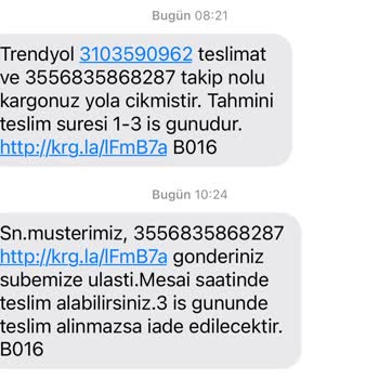 Aras Kargo Eve Teslim Ürünü Şubeden Almam Gerektiğini Söylüyor
