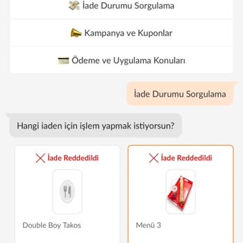 Trendyol Yemek Yapılmayan Ücret İadesi