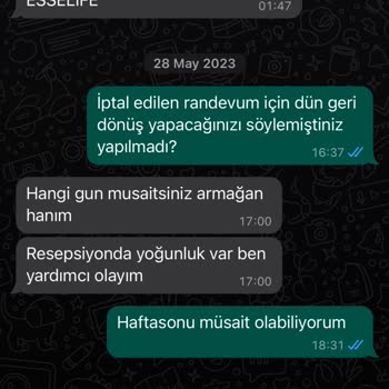 Esse Life Bursa Kullanılmayan Seansları Kullanıldı Yazıyorlar.
