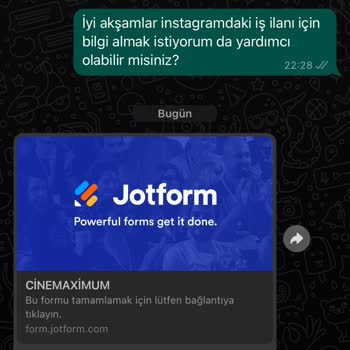 Jotform Başvuru Formu Mağduriyeti