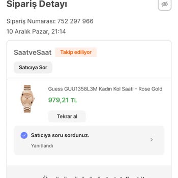 Saat & Saat Ürünümü Haksız Yere İptal Etti