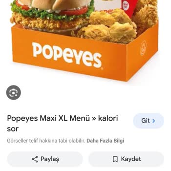Popeyes Fotoğraf La Gelen Ürün Bambaşka