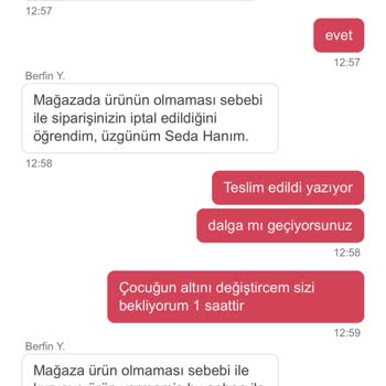 Yemeksepeti Mahalle Teslim Almadığım Ürünler Teslim Edildi Yazıyor