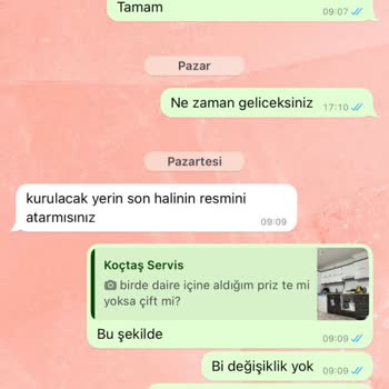 Koçtaş Servis Montaj Sorunu