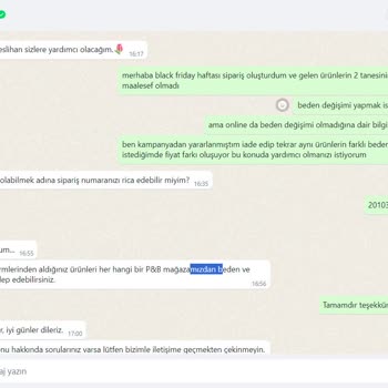 Pull and Bear Satın Aldığım Ürünlere Değişim Yapılmadı