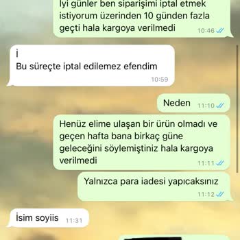 Milena Stil Marka Müşterilerini Oyalıyor Ve Siparişi İptal Etmeye İzin Vermiyor