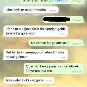 Milena Stil Marka Müşterilerini Oyalıyor Ve Siparişi İptal Etmeye İzin Vermiyor