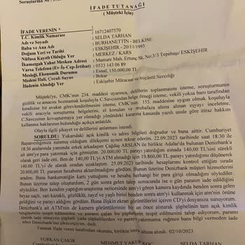 Denizbank Bankamatik Den Param Gitti