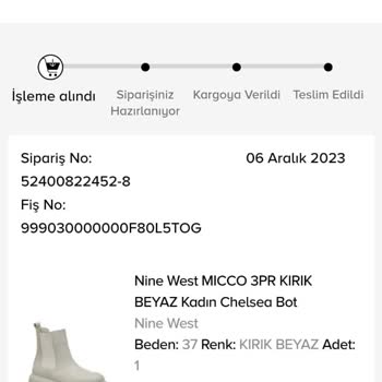 Nine West Online-FLO'dan Ürün Gönderimi Yapıyor!