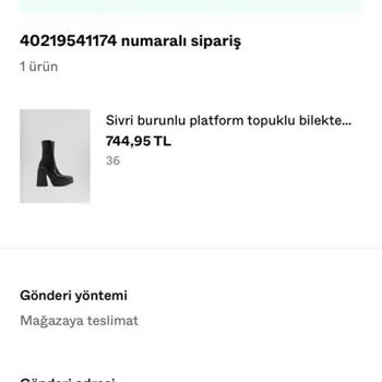 Bershka Mall Of İstanbul Online Sipariş Gecikmesi Hakkında,