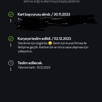 Jetlogi Papara Kart Teslimatı Gecikmesi