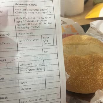 Burger King Yanlış Menü Gönderimi