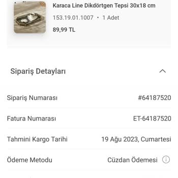 Karaca Züccaciye Karaca İade Sorunumu Çözmüyor