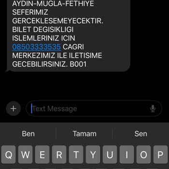Pamukkale Turizm Otobüs Seferi İptali