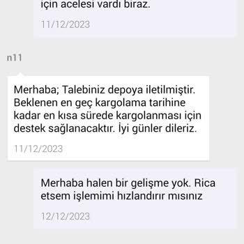 N11 Mağazası Kargomu Göndermedi