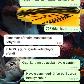 Asel Fashion Paramı Geri Yollamıyorlar