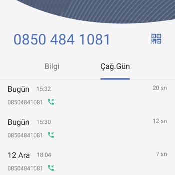 0850 484 10 81 Yanıltıcı Arama