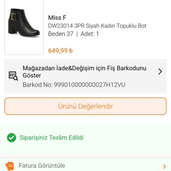 FLO Ayakkabı Para İadesi Yapılmayan Ürünler