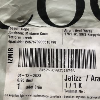 Madame Coco Masam Coco Ürünleri Göndermiyor