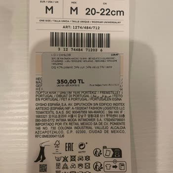 Oysho Giyim Tozluk Çorap Değişimi İle İlgili