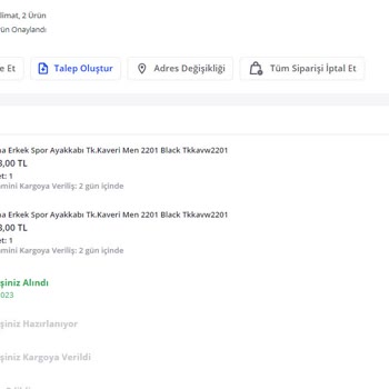 Pazarama Üzerinde İndirime Giren Spor Ayakkabı Aldım, Gelmedi Halen