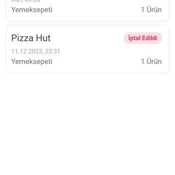 Yemeksepeti Para İadesi Yapmıyor